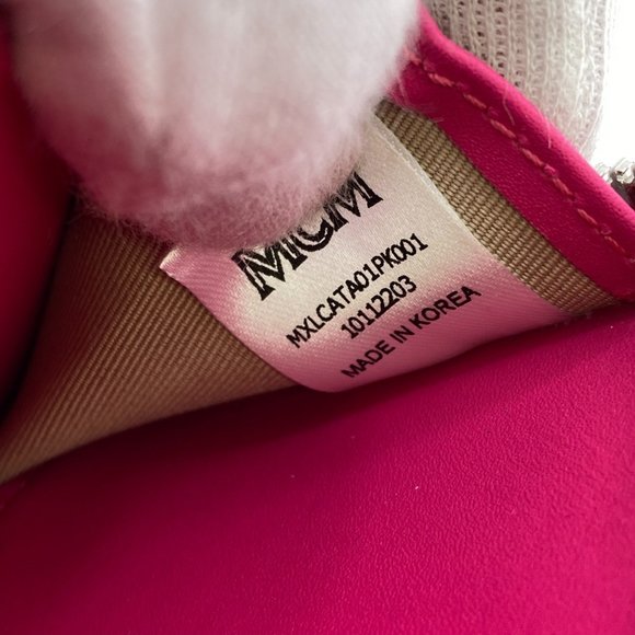 MCM MXL CATA01 Round Coin Purse, Pink, Women's - Picture 10 of 11